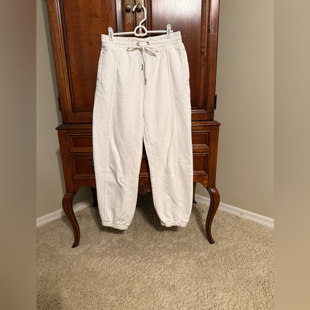 Free people white sweats-size small